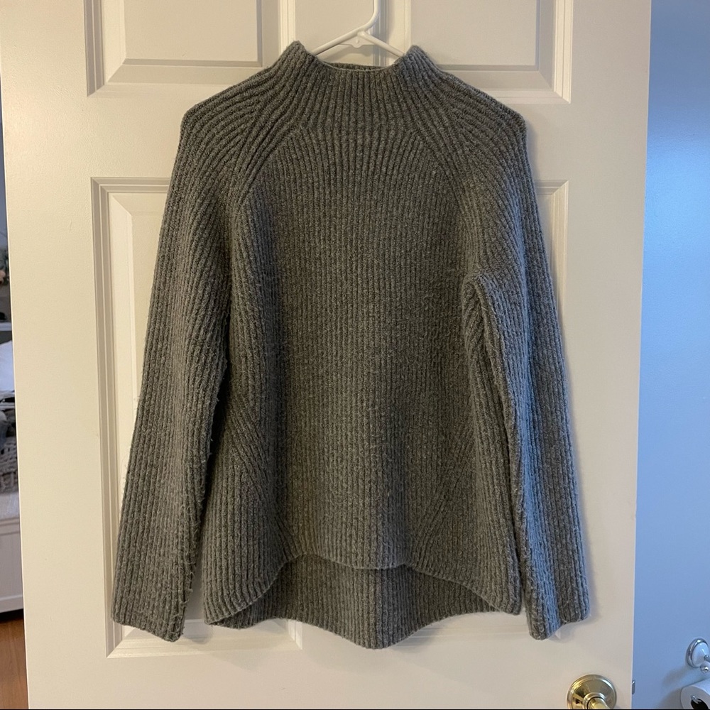 Madewell Grey Mockneck Sweater